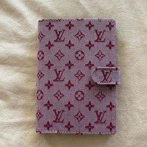 LOUIS VUITTON Authentic Bordeaux Monogram Small Ring Agenda/Day Planner